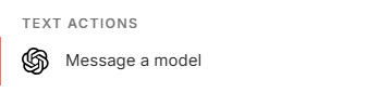 Message a model